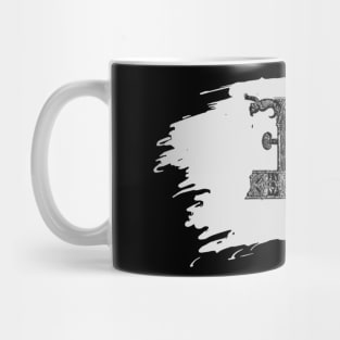 Gothic letter H – Alphabet typography Mug